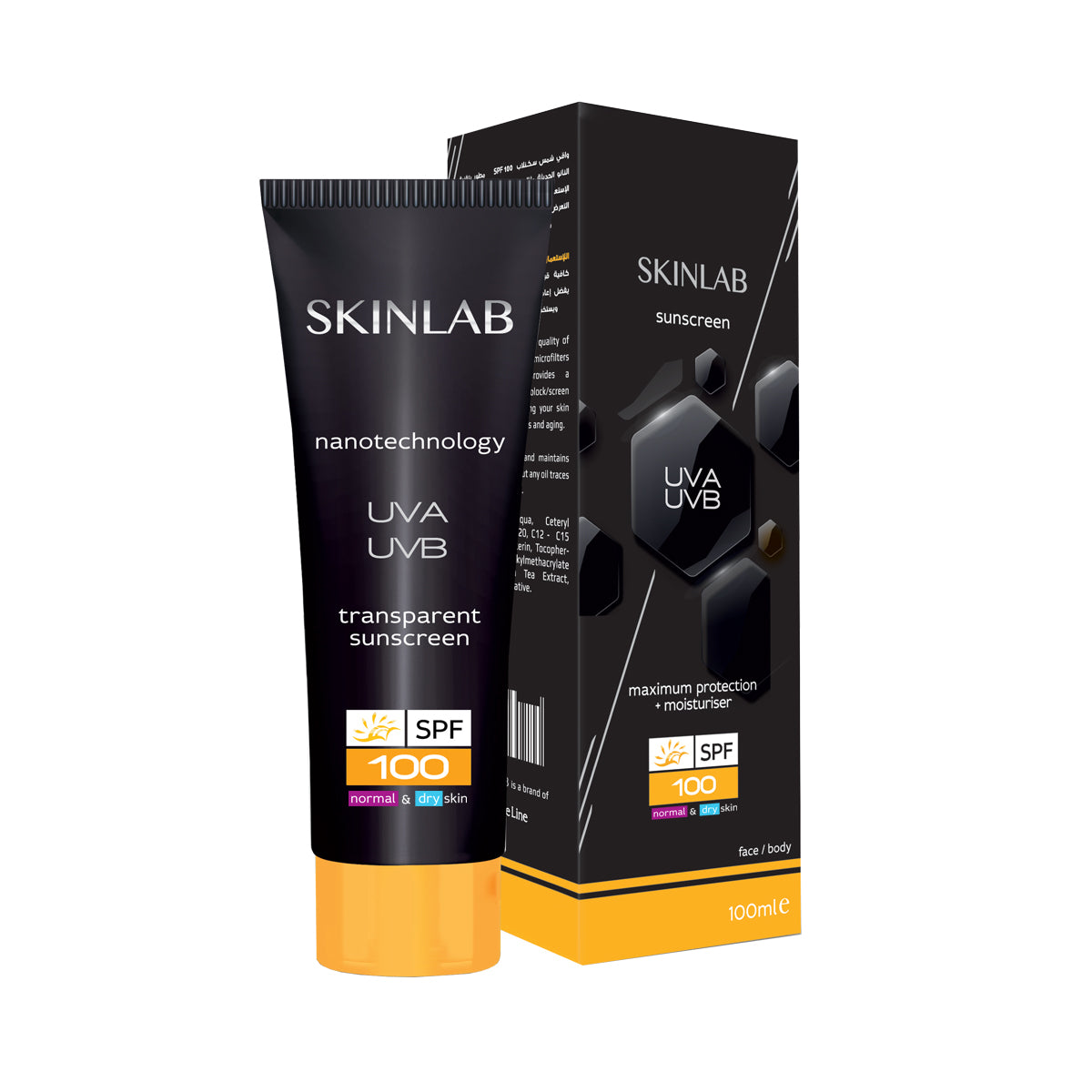 SKINLAB Sunscreen UVA+UVB MAX Protection SPF 100 For Dry / Normal Skin